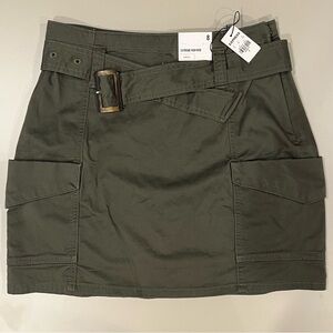 Express Belted Cargo Mini Skirt